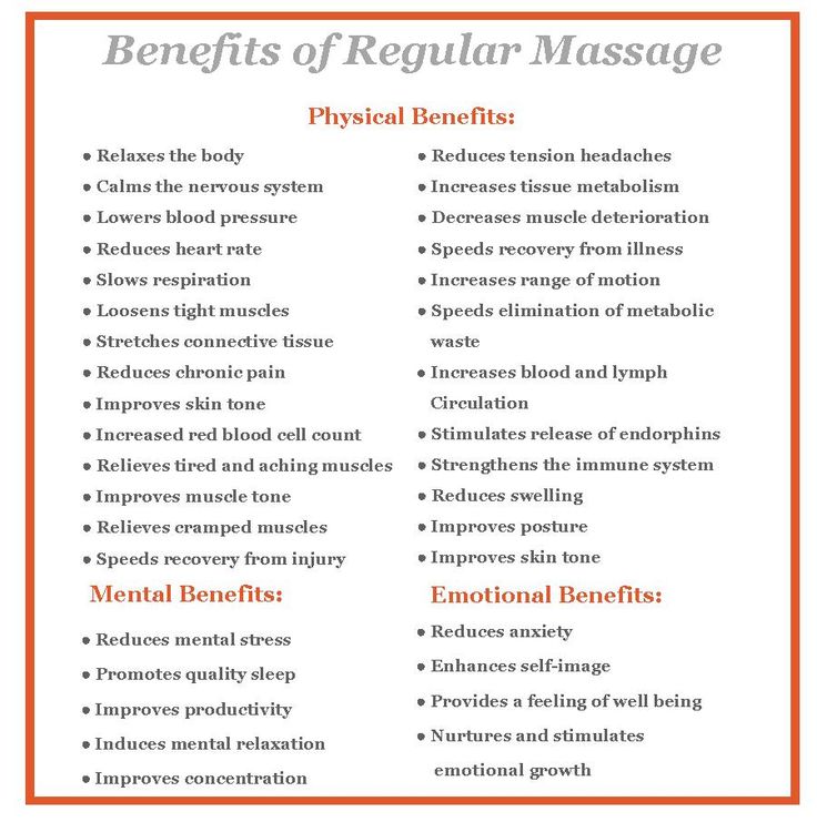 benefits of regular massage therapy